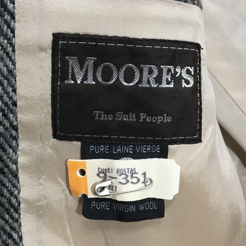 Vintage HARRIS TWEED Sport Coat Jacket Blazer Moore’s - Picture 15 of 16